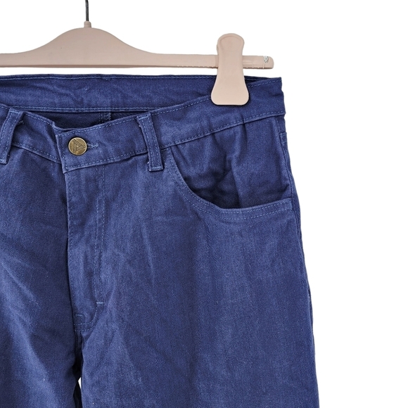 Blue Delta Men's Johnson Benjamin Custom Made Dull Blue Jhino Straight Leg Jean - Picture 3 of 6